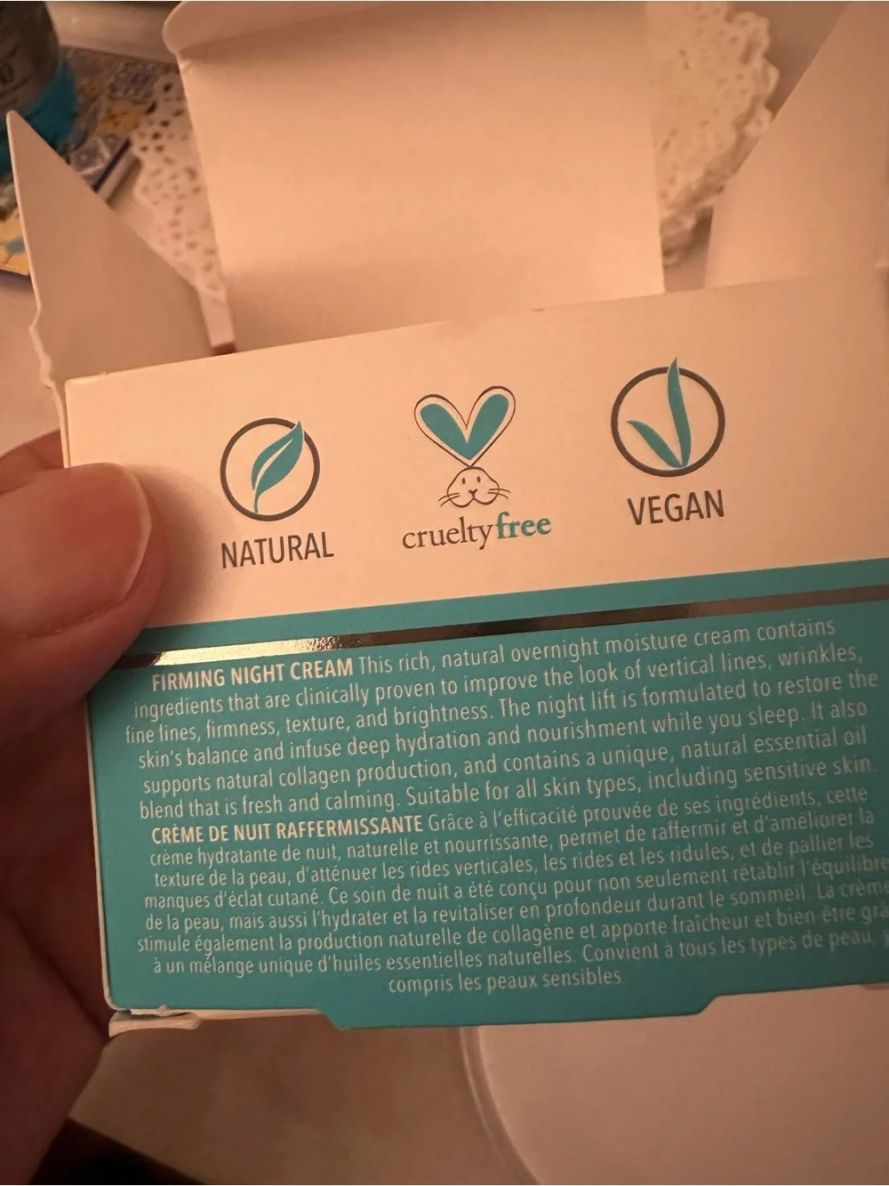 Night Lift Face Cream - Blue/White